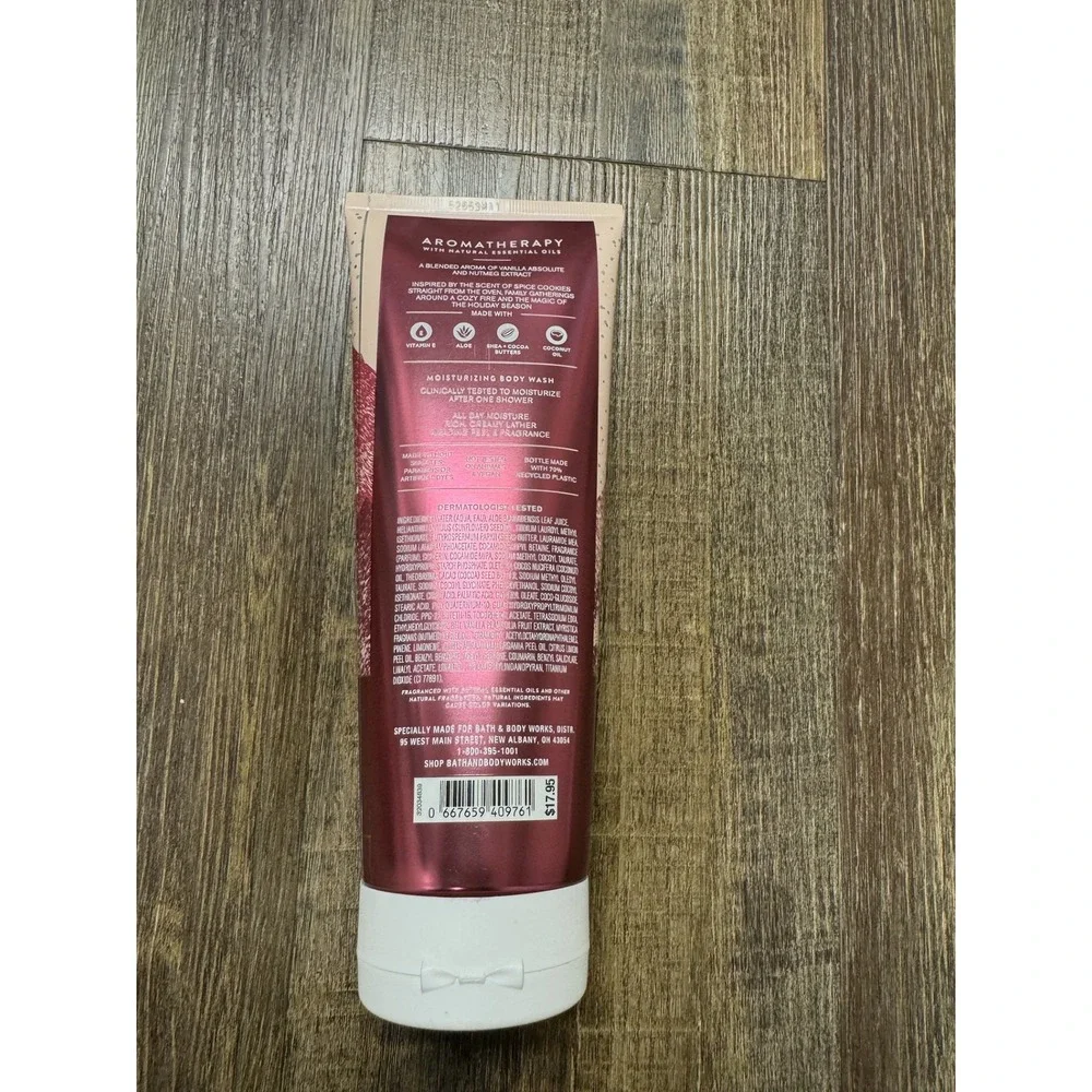 Bath & Body Works Aromatherapy Vanilla Nutmeg Moisturizing Body Wash 10oz Vegan